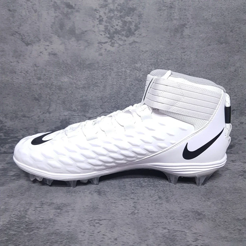 NIKE Force Savage Pro 2 Mid Football Cleats Mens 16 White AH4000-100 Lineman Nby